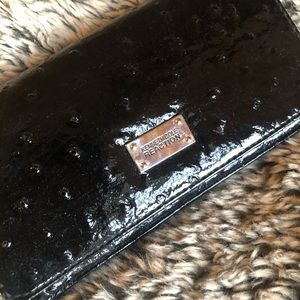 [kenneth cole reaction] black leather wallet